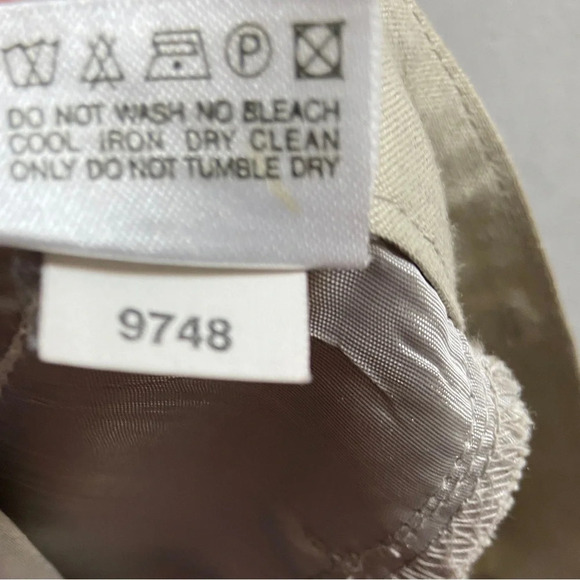 United  Colours of Benetton Made in Italy Linen blend high waisted pants Sz 42 - Picture 7 of 11